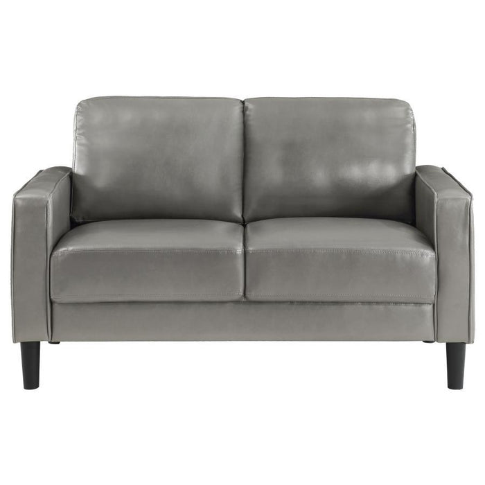 Ruth - Upholstered Track Arm Loveseat - Simple Home Plus