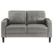 Ruth - Upholstered Track Arm Loveseat - Simple Home Plus