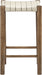 Entwine - Vegan Leather Upholstered Backless Counter Stool - Painted Brown - Simple Home Plus
