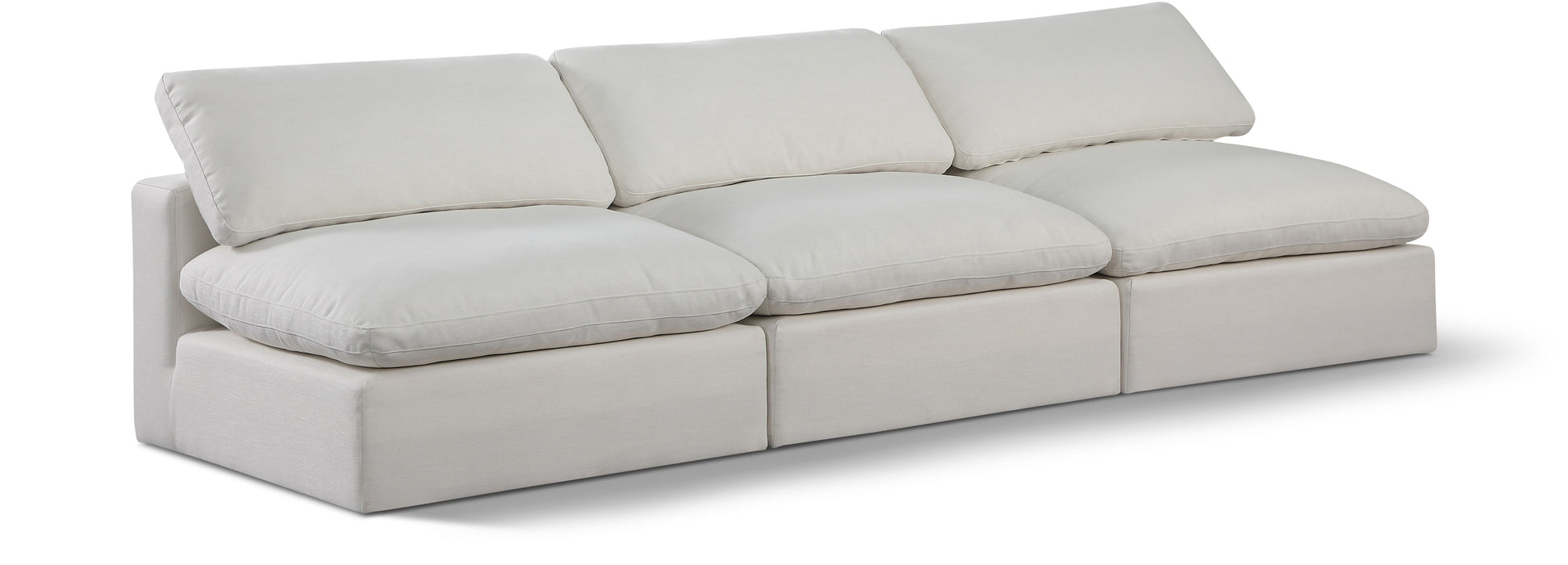 Comfy - Linen Modular Armless Sofa 3 Seats - Simple Home Plus