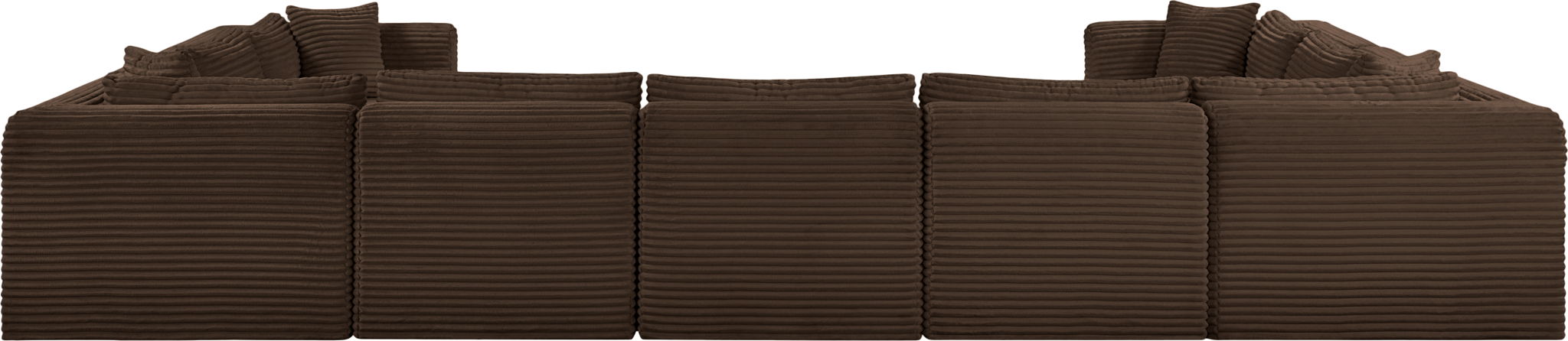 Shaggy - 9 Piece Modular U-Shaped Sectional - Simple Home Plus