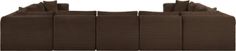 Shaggy - 9 Piece Modular U-Shaped Sectional - Simple Home Plus