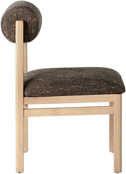 Roundhill - Fabric Dining Chair (Set of 2) - Natural Frame - Simple Home Plus