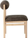 Roundhill - Fabric Dining Chair (Set of 2) - Natural Frame - Simple Home Plus