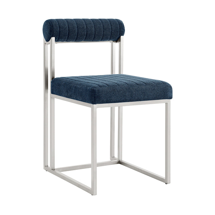 Anastasia - Dining Room Chair Set With Brushed Silver Frame - Simple Home Plus