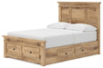 Makidern - Panel Storage Bed With 2 Under Bed Storage Units - Simple Home Plus