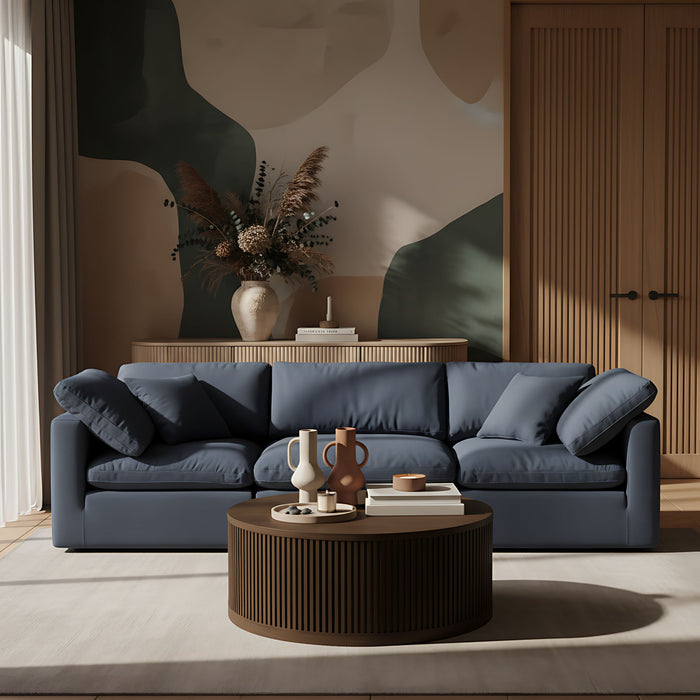 Madera - Oak Veneer And Solid Wood Table - Simple Home Plus