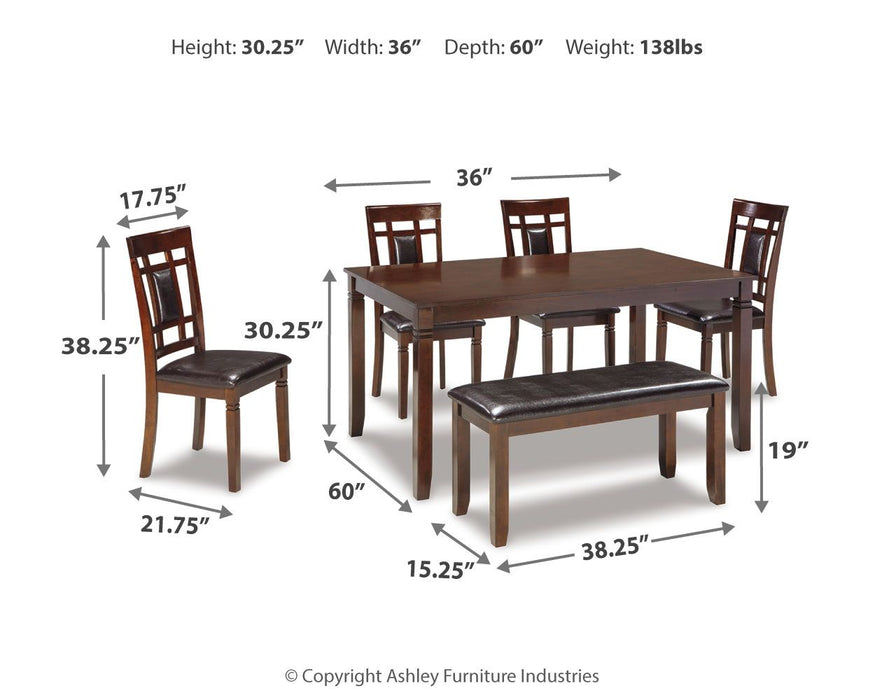 Bennox - Brown - Dining Room Table Set (Set of 6) - Simple Home Plus