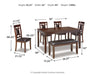 Bennox - Brown - Dining Room Table Set (Set of 6) - Simple Home Plus