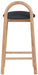 Calvin - Faux Leather Stool - Light Brown Legs - Simple Home Plus