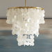 Isla - Capiz Chandelier - White - Simple Home Plus