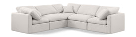 Indulge - Linen 5 Piece Modular Corner Sectional - Simple Home Plus