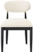 Riccio - Fabric Dining Side Chair (Set of 2) - Black And Gold Frame - Simple Home Plus