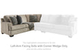 Bovarian - LAF Sofa w/Corner Wedge - Stone - Simple Home Plus