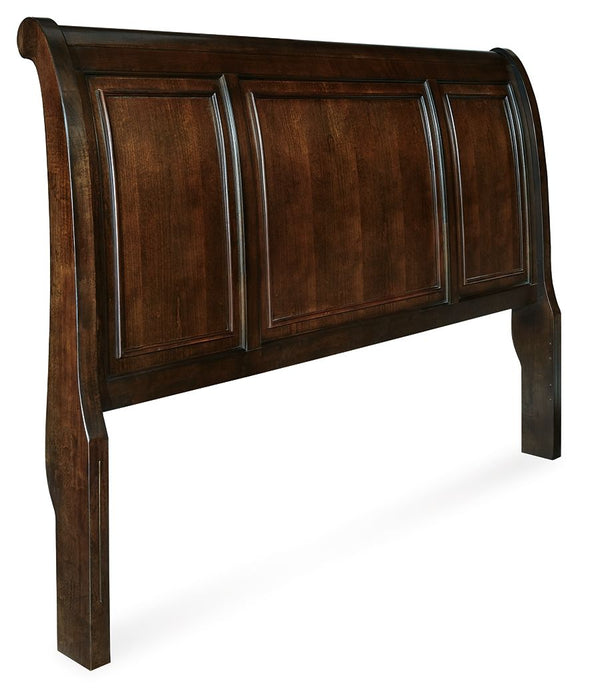 Porter - Headboard King/Cal King Sleigh - Rustic Brown - Simple Home Plus