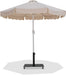 Amalfi - Aluminum Patio Umbrella - Black Base / White Pole - Simple Home Plus