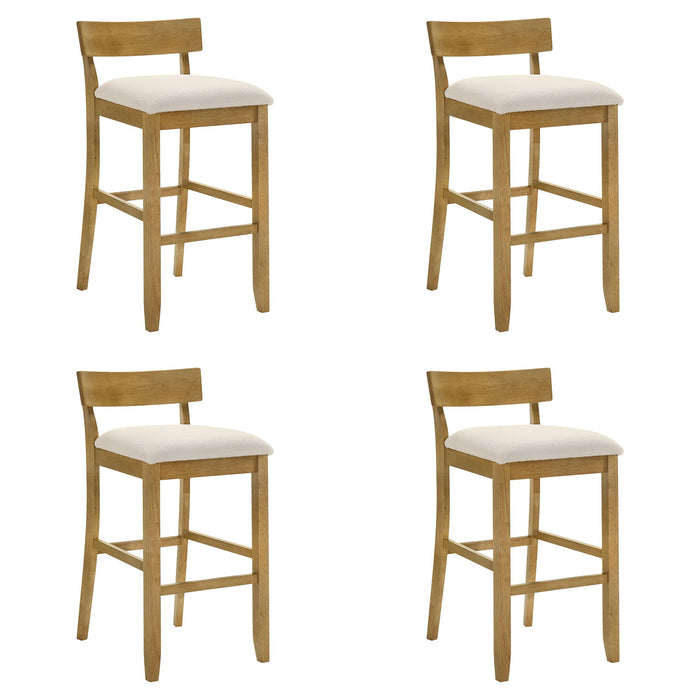 Merie - Modern Transitional Wood Bar Height Kitchen Bar Stool - Simple Home Plus
