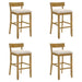 Merie - Modern Transitional Wood Bar Height Kitchen Bar Stool - Simple Home Plus