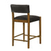 Bennet - Modern Wood Counter Height Kitchen Bar Stool - Simple Home Plus