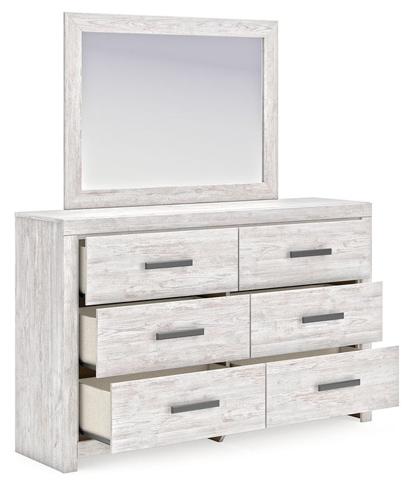 Cayboni - Whitewash - Dresser And Mirror - Simple Home Plus