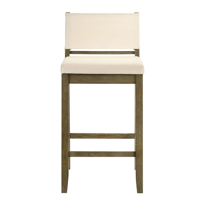 Yaneli - Contemporary Natural Wood Bar Height Kitchen Bar Stool - Simple Home Plus