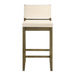 Yaneli - Contemporary Natural Wood Bar Height Kitchen Bar Stool - Simple Home Plus