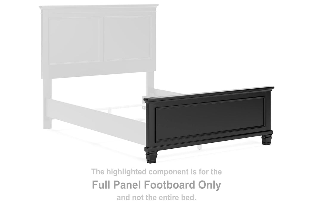 Lanolee - Full Panel Footboard - Black - Simple Home Plus