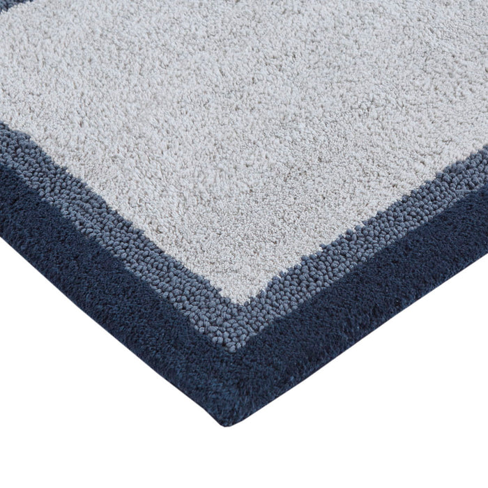 Amherst - 20" x 30" Tufted Bath Rug - Navy - Simple Home Plus