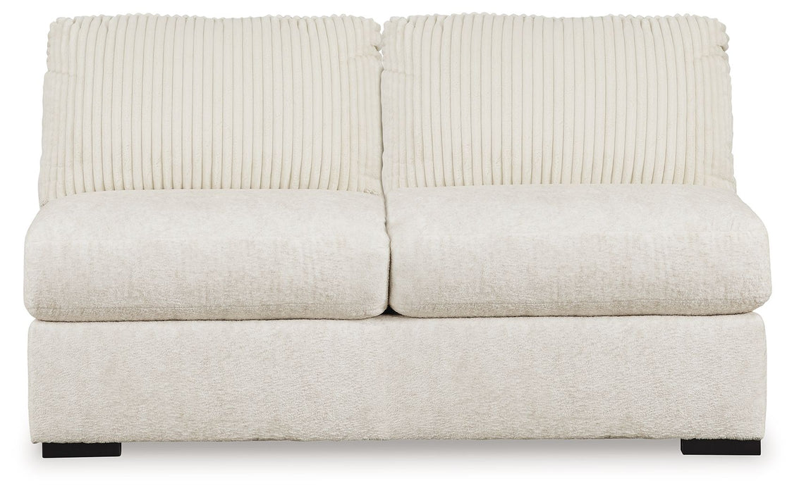 Chessington - Armless Loveseat - Ivory - Simple Home Plus
