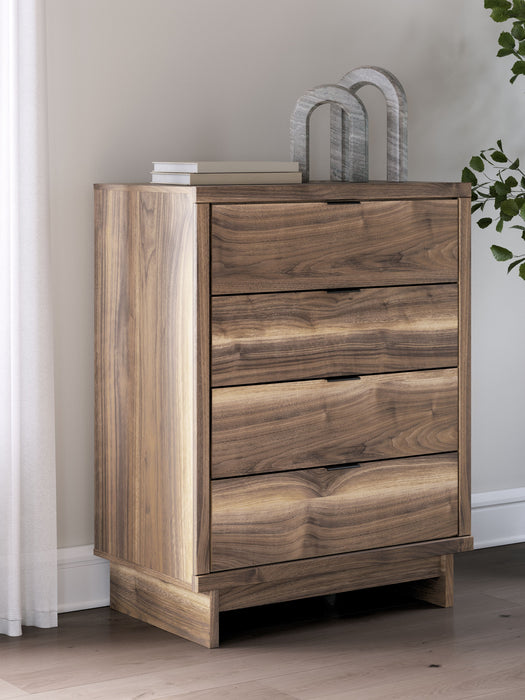 Chirason - Brown - Four Drawer Chest - Simple Home Plus