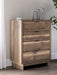 Chirason - Brown - Four Drawer Chest - Simple Home Plus