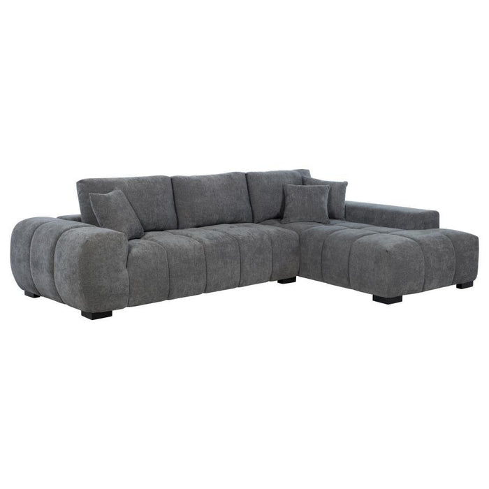 Octavia - Upholstered Sectional Chaise Sofa - Simple Home Plus