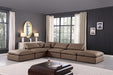 Comfy - 6 Piece Faux Leather Modular Sectional - Simple Home Plus