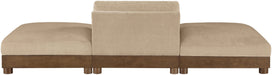 Turin - Chenille Fabric Upholstered Modular Sectional - Beige - Simple Home Plus