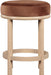 Monette - Counter Stool With Natural Base - Cognac - Simple Home Plus