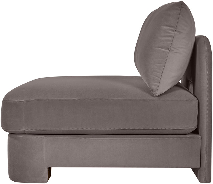 Hammond - Velvet Performance Fabric Upholstered Armless Chair - Simple Home Plus