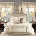 Joella - King 24 Piece Room In A Bag - Ivory - Simple Home Plus