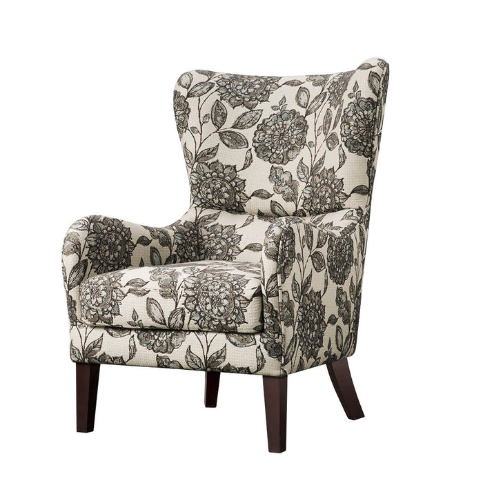 Arianna - Swoop Wing Chair - Multi - Simple Home Plus