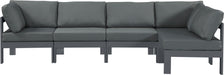 Nizuc - Outdoor Patio 5 Piece Modular Sectional With Gray Frame - Simple Home Plus