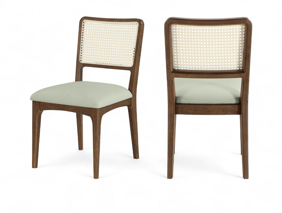 Atrium - Upholstered Seat Dining Chair With Brushed Brown Base (Set of 2) - Simple Home Plus