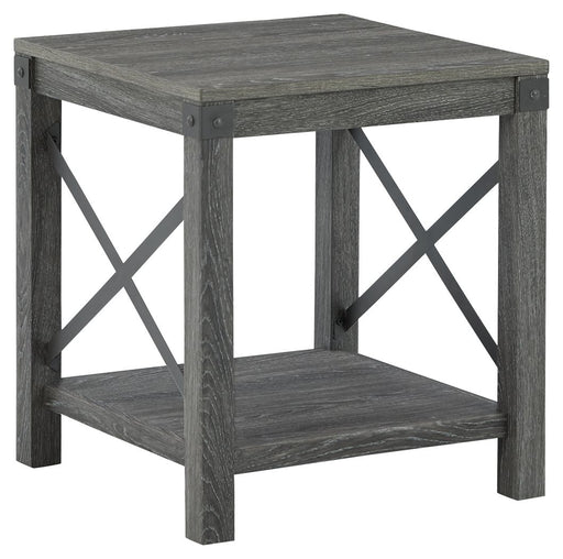 Freedan - Grayish Brown - Square End Table - Simple Home Plus