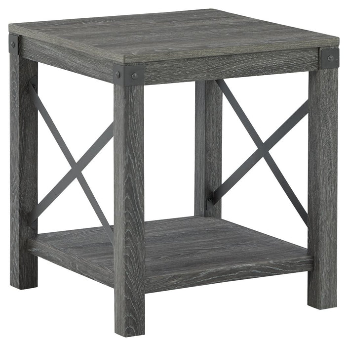 Freedan - Grayish Brown - Square End Table - Simple Home Plus