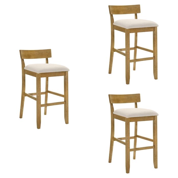 Merie - Modern Transitional Wood Bar Height Kitchen Bar Stool - Simple Home Plus