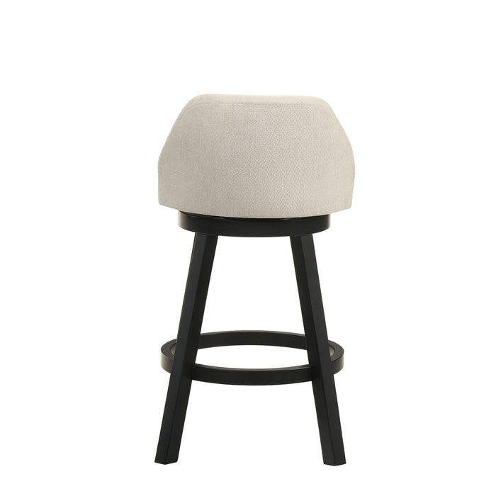Erika - Modern Transitional Swivel Wood Counter Height Kitchen Bar Stool - Simple Home Plus