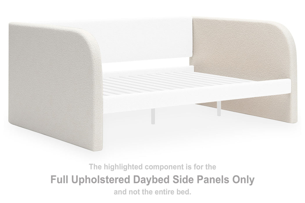 Arloster - Full Upholstered Daybed Side Panels - White - Simple Home Plus