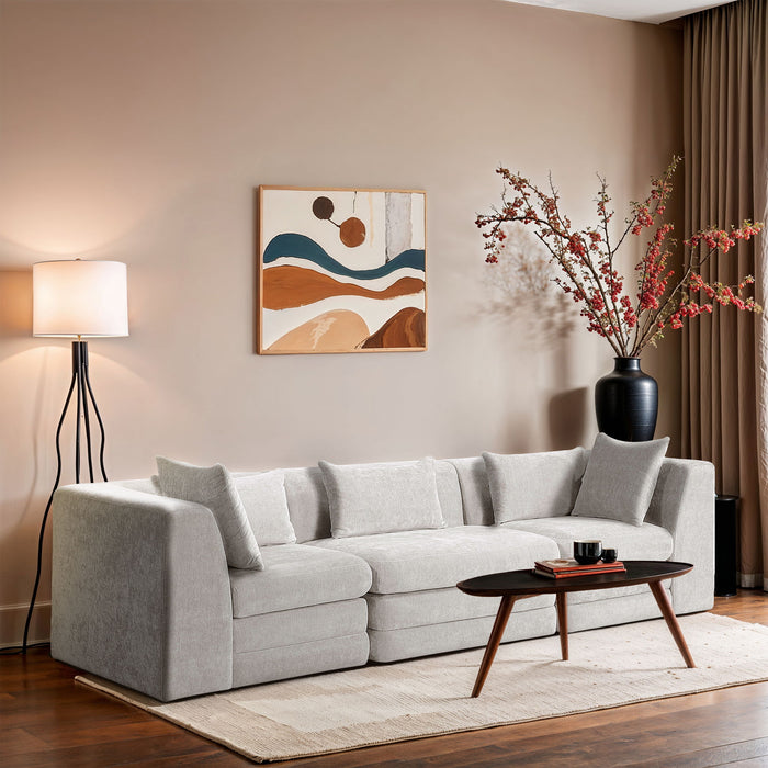 Stellar - 3 Piece 114" Upholstered Modular Sofa - Simple Home Plus