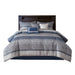Rhapsody - Queen7 Piece Comforter Set - Navy - Simple Home Plus