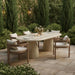 Newport - Water Resistant Fabric Upholstered Outdoor Patio Dining Chair - Simple Home Plus