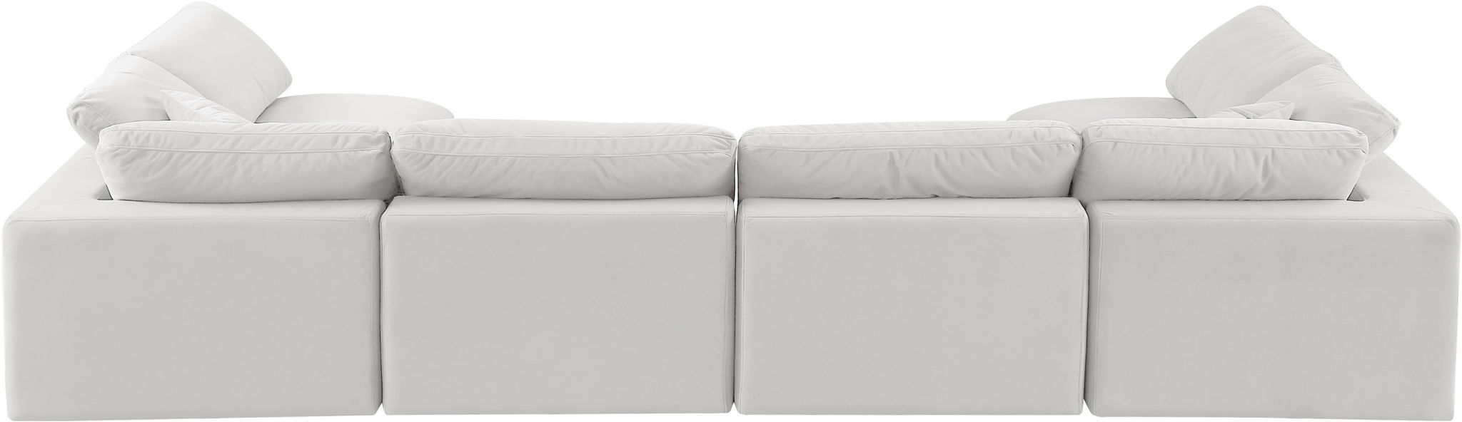 Comfy - 6 Piece Velvet Modular Armless Sectional - Simple Home Plus