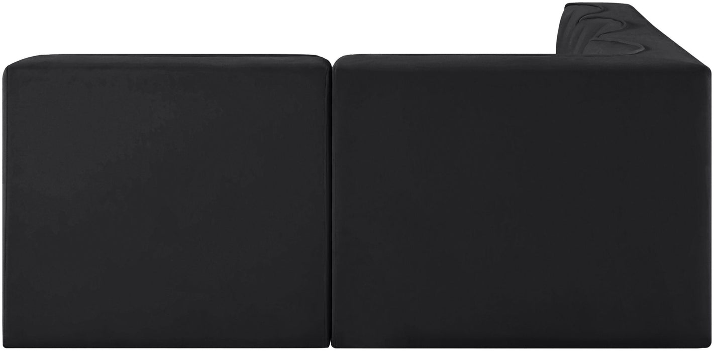 Rummi - Armless Velvet Performance Fabric Upholstered 4 Piece Modular Sectional - Simple Home Plus
